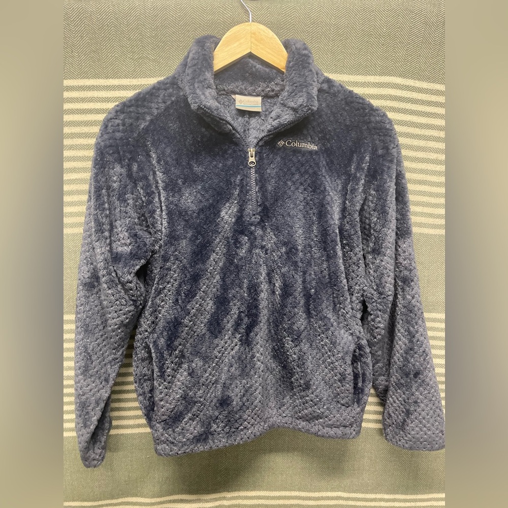 Columbia‎ Gray Quarter Zip Fleece Size L